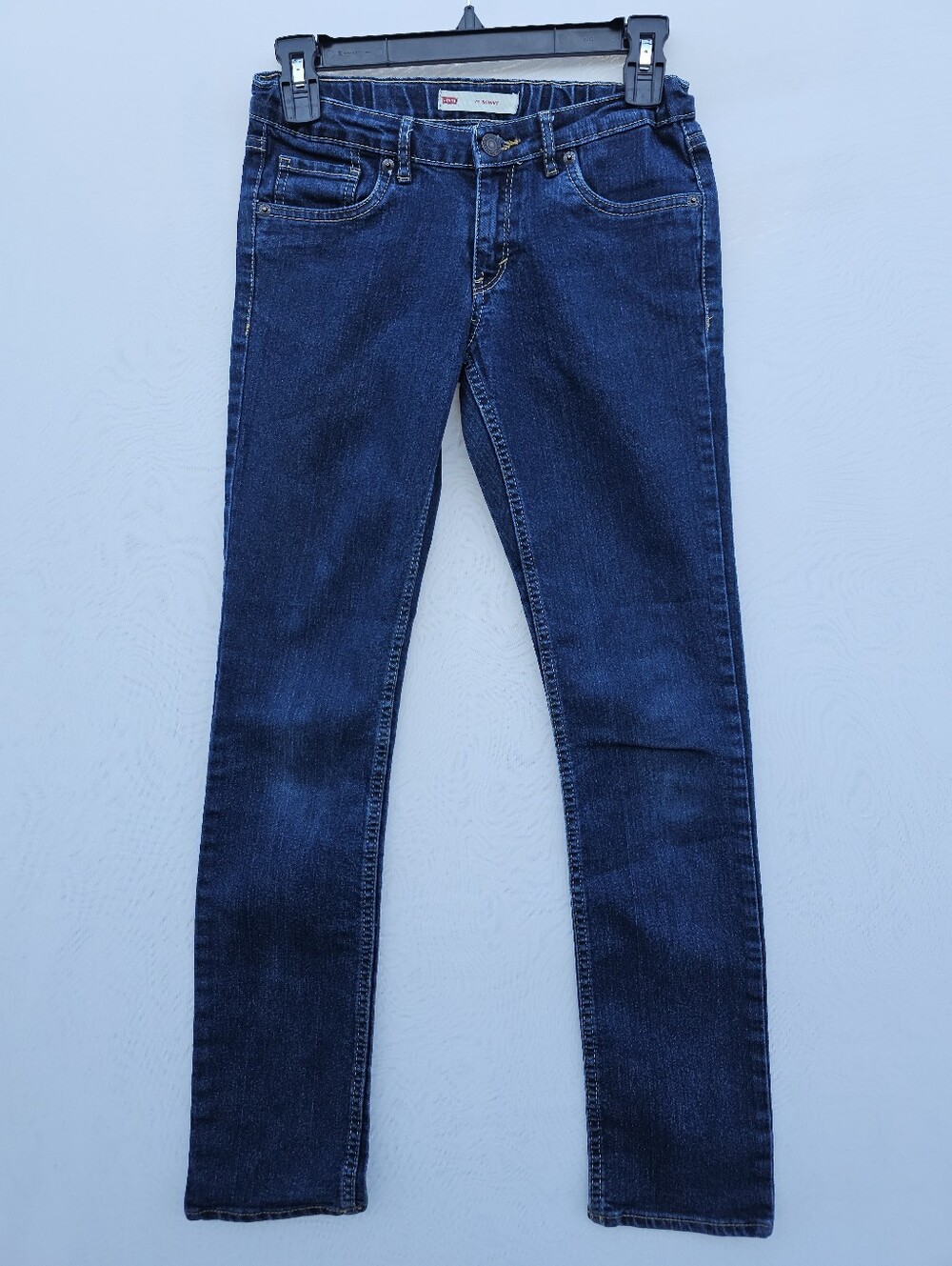 Levi’s 711 Skinny Jeans Dark Wash Adjustable Waist Girls Size 14 Reg